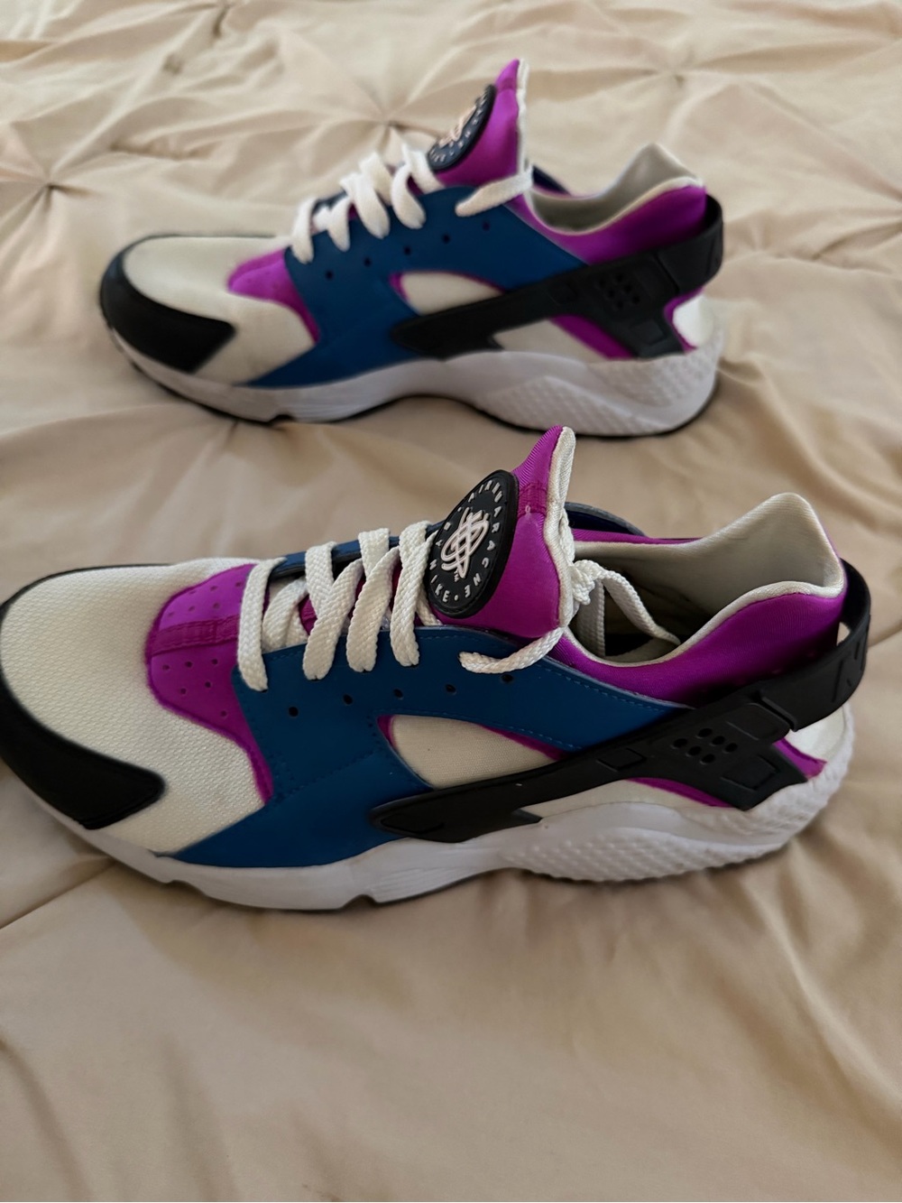 Nike Air Huarache "Blue Jay / Hyper Violet" - Size 10.5 - Picture 3 of 5